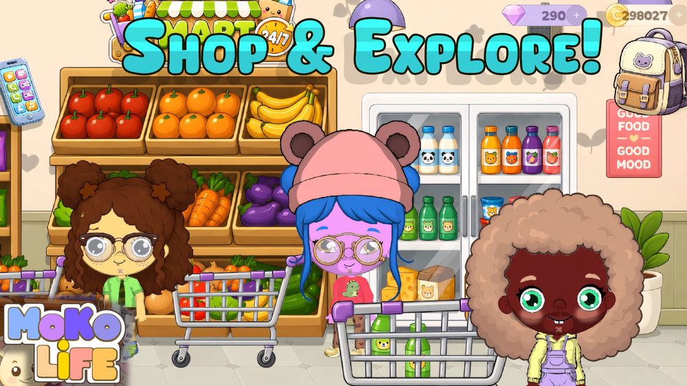 Shop and explore at the Moko Life supermarket